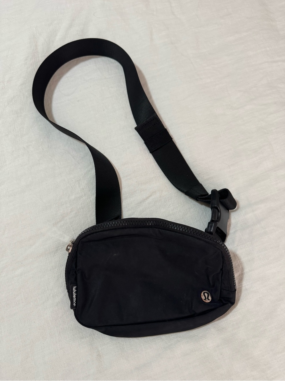 lululemon athletica Black Belt Bag with Adjustable Strap